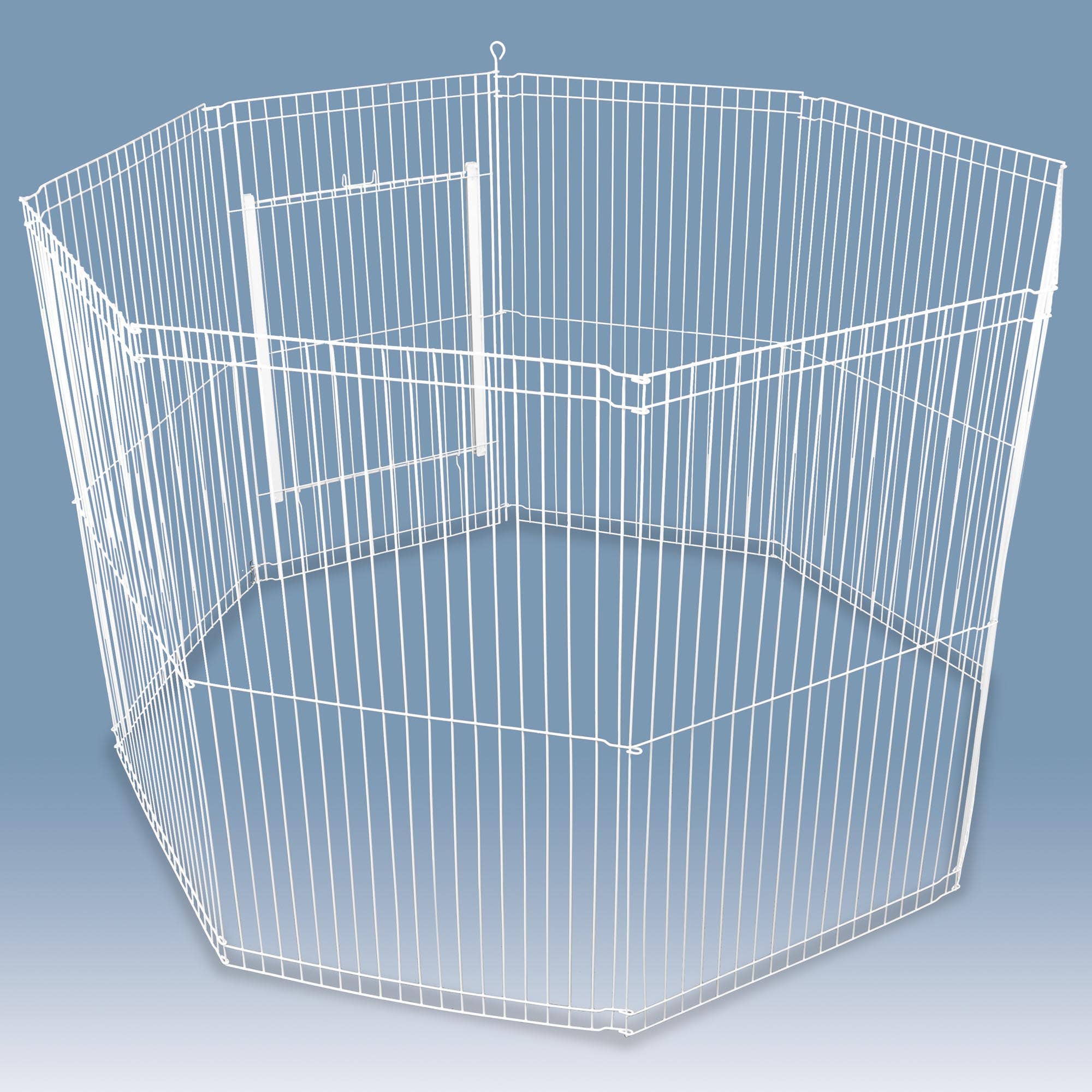 Ware 02072 Universal Play Pen, 43 in W, 43 in D, 29 in H, L, Canvas, White
