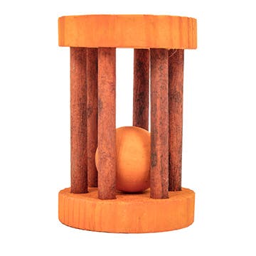 Ware 14025 Barrel Roller, Chinchilla, Gerbils, Guinea Pigs, Hamster, Mice, Pet Rats, Rabbits, Wood, Multi-Color