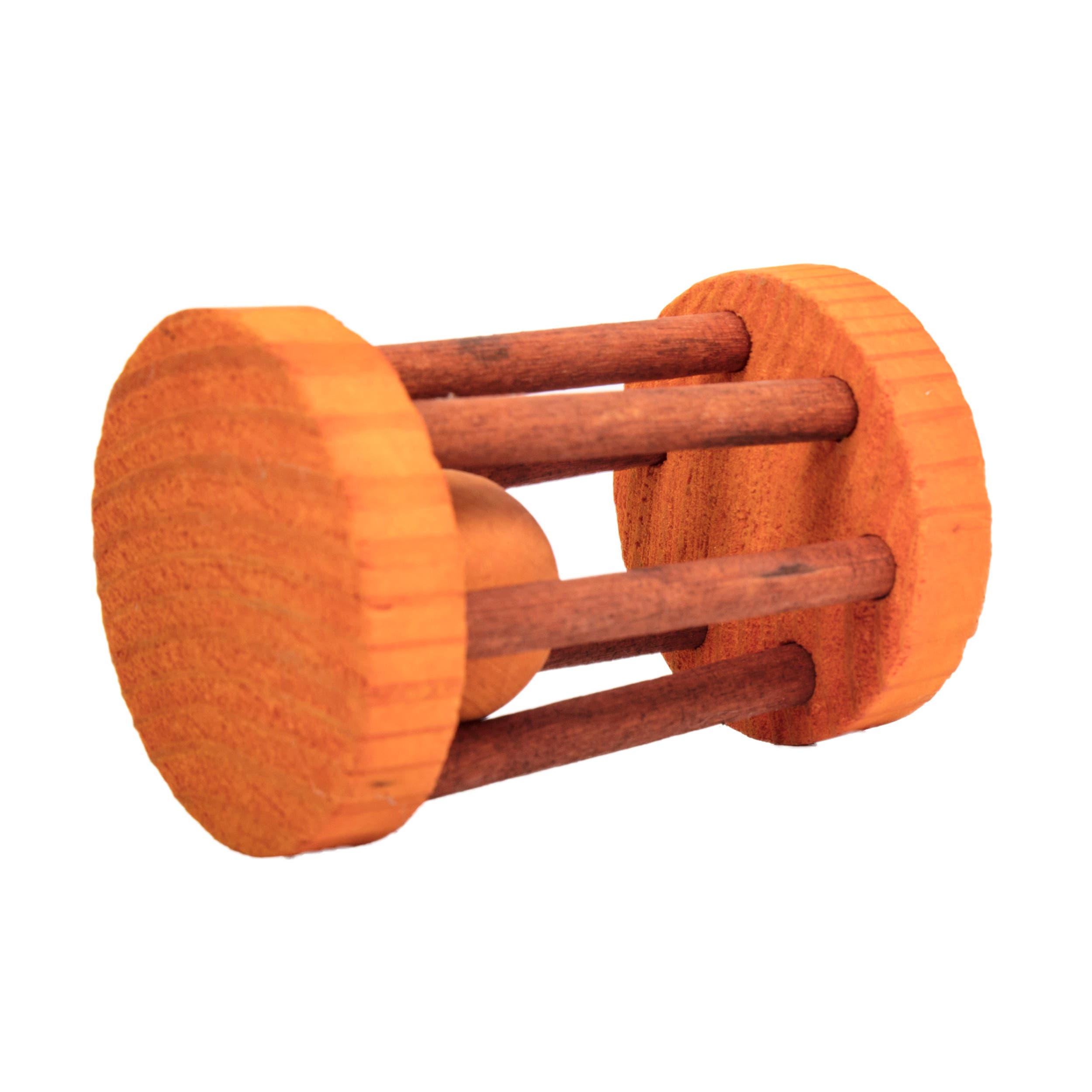 Ware 14025 Barrel Roller, Chinchilla, Gerbils, Guinea Pigs, Hamster, Mice, Pet Rats, Rabbits, Wood, Multi-Color