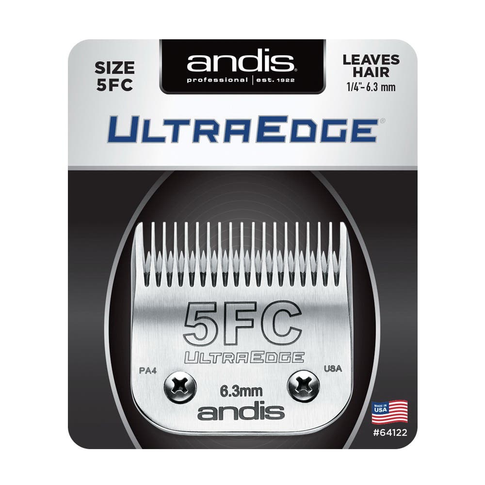 Andis UltraEdge Detachable Blade, 5 FC, Carbon Steel Clamshell