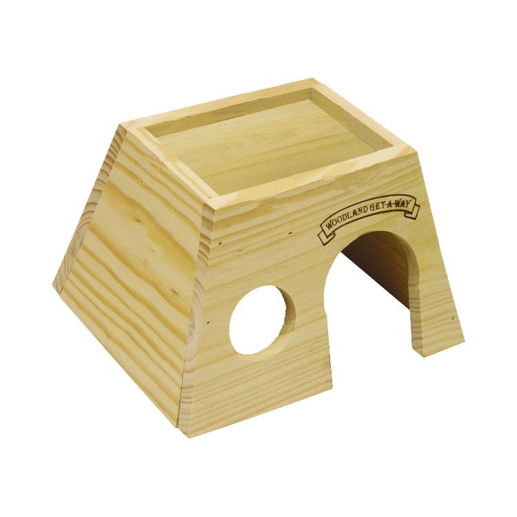 Kaytee 100079148 Woodland Get-A-Way, Medium, Pine, Wooden