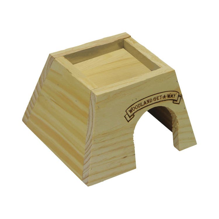 Kaytee 100079147 Woodland Get-A-Way, Small, Pine, Wooden