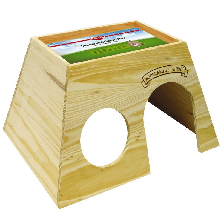 Kaytee 100079152 Woodland Get-A-Way, Extra-Large, Pine, Wooden