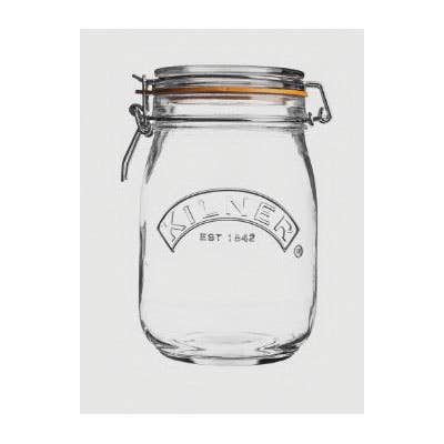 Kilner 0025.491 Round Jar, 1 L, Glass
