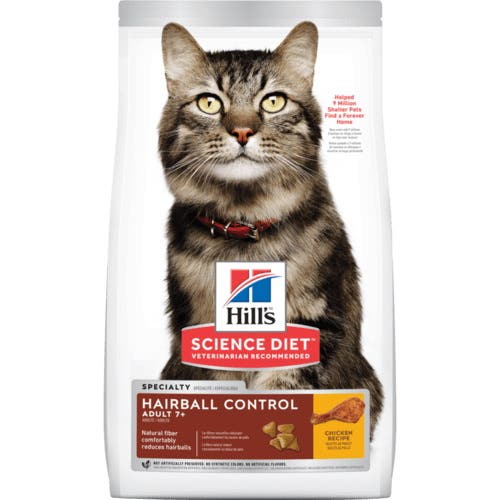 Science Diet 7156 Cat Food, Dry, Chicken Flavor, 3.5 lb Pouch