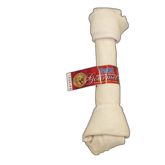 Cadet 410/00035 Rawhide Knotted Bone, 10 to 11 in, Pack