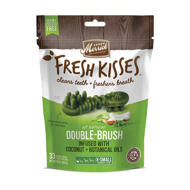Merrick Fresh Kisses 295781 Dental Treat, XS Breed, Special Diet: Grain-Free, Potato-Free Bag