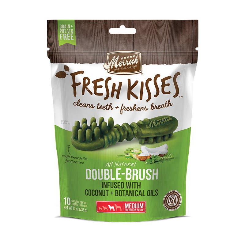 Merrick Fresh Kisses 295783 Dental Treat, M Breed, Special Diet: Grain-Free, Potato-Free Bag