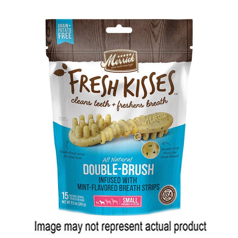 Merrick Fresh Kisses 295798 Dental Treat, S Breed, Special Diet: Grain-Free, Potato-Free, Mint Flavor Bag