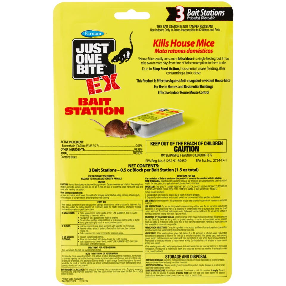 Farnam Just One Bite EX Bait Station, 0.5 oz Bait