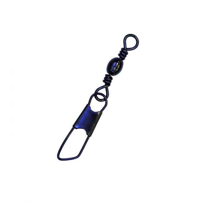 Eagle Claw Barrel Swivel, Specifications: #7 Size, 20 lb Working Load Limit, Black