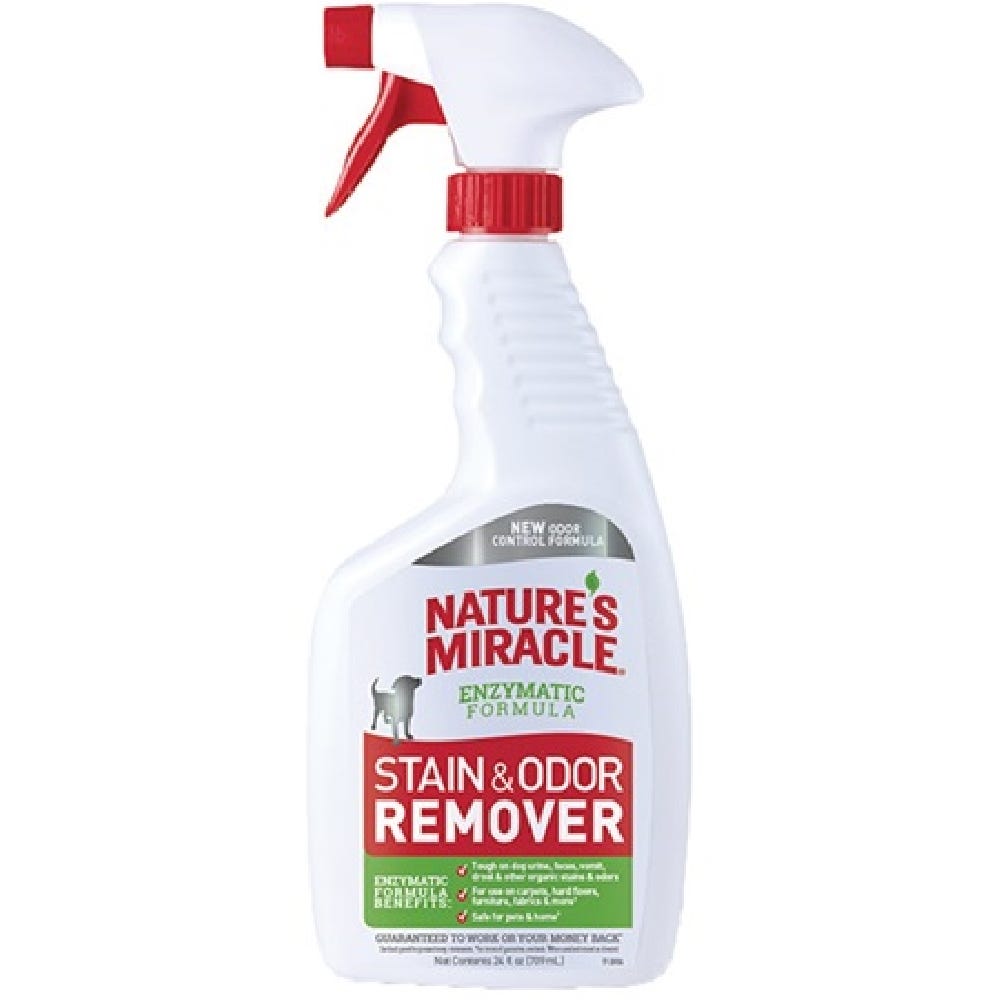 Nature's Miracle 57596962 Stain and Odor Remover, 24 oz Spray Bottle, Liquid
