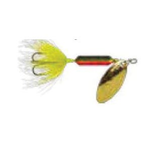 Worden's Fishing Lure, Rooster Tail, #8, 2 in L, 1-Hook, Fire Tiger Lure, 1/16 oz Weight