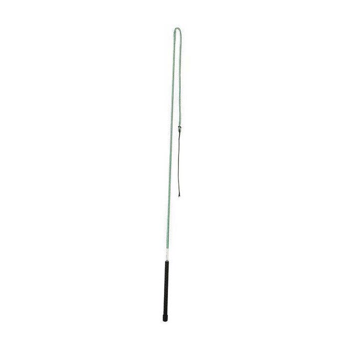 Weaver Leather Stock Whip, Green/White, 50 in OAL - 38162