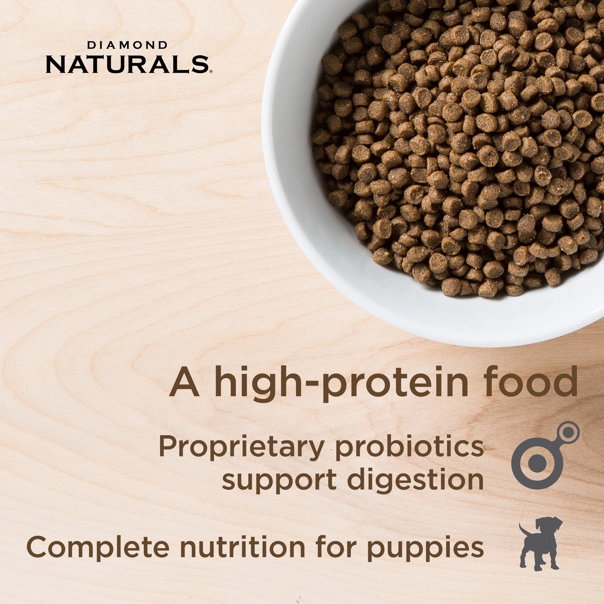Diamond Naturals Small Breed Puppy Chicken & Rice Dry Food, 6 lb