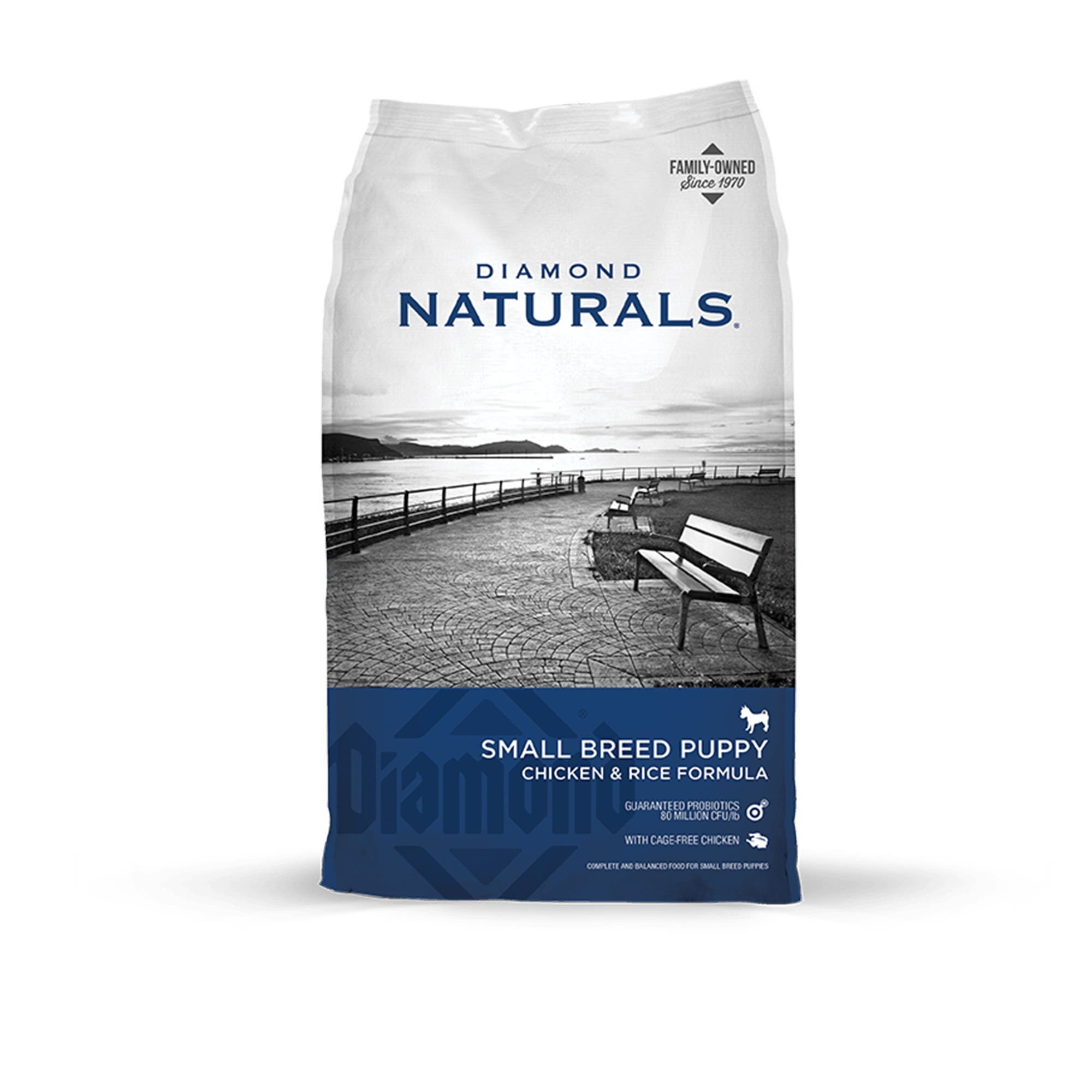 Diamond Naturals Small Breed Puppy Chicken & Rice Dry Food, 40 lb