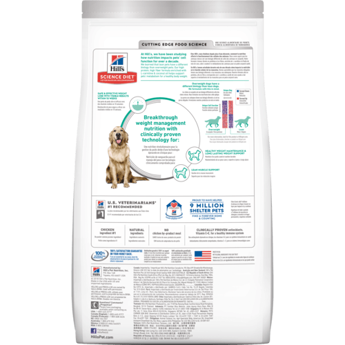 Science Diet 2966 Dog Food, Adult, S Breed, Dry, 15 lb