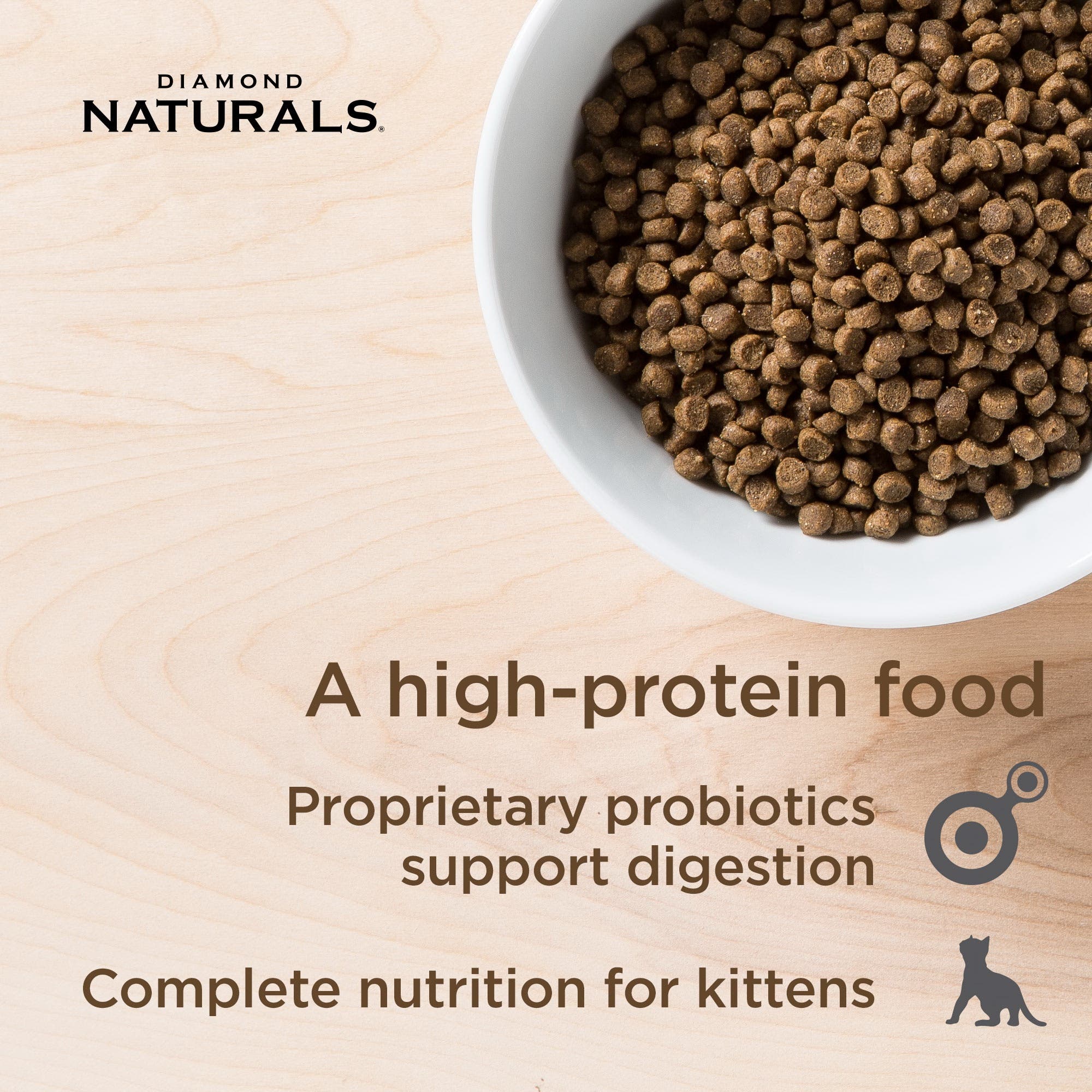 Diamond Naturals Kitten Chicken & Rice Dry Food 6 lb Bag