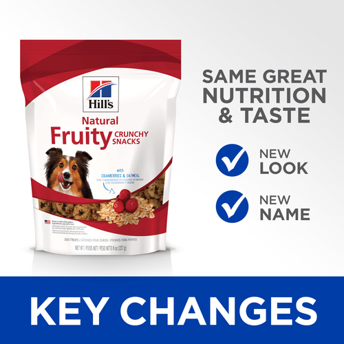 Hill's Ideal 10564 Dog Treat, Dry, Cranberry, Oatmeal Flavor, 8.8 oz Bag