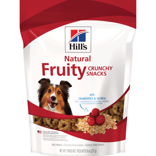 Hill's Ideal 10564 Dog Treat, Dry, Cranberry, Oatmeal Flavor, 8.8 oz Bag