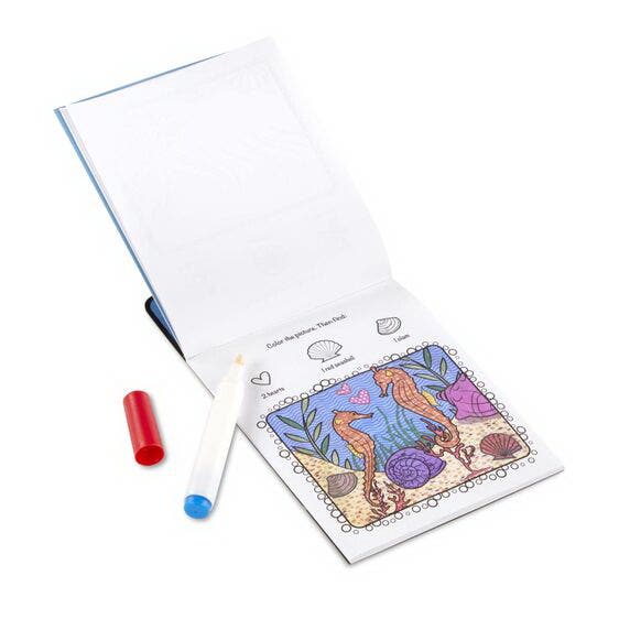 Melissa & Doug ColorBlast No Mess Coloring Pad, 10 in L, 6 in W, 24-Sheet
