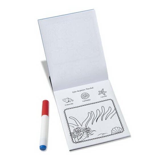 Melissa & Doug ColorBlast No Mess Coloring Pad, 10 in L, 6 in W, 24-Sheet