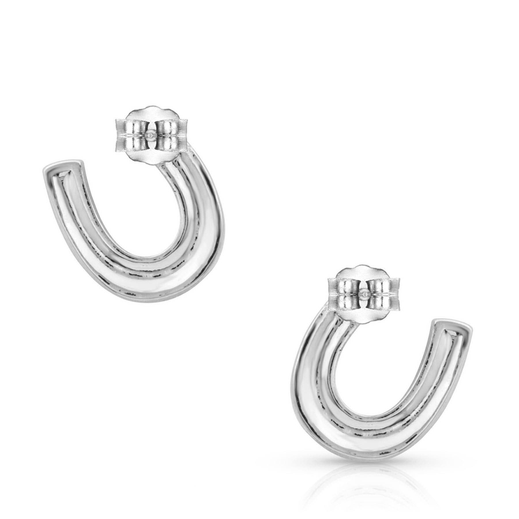 Montana Silversmiths Pink Ice Stuck on Luck Earrings