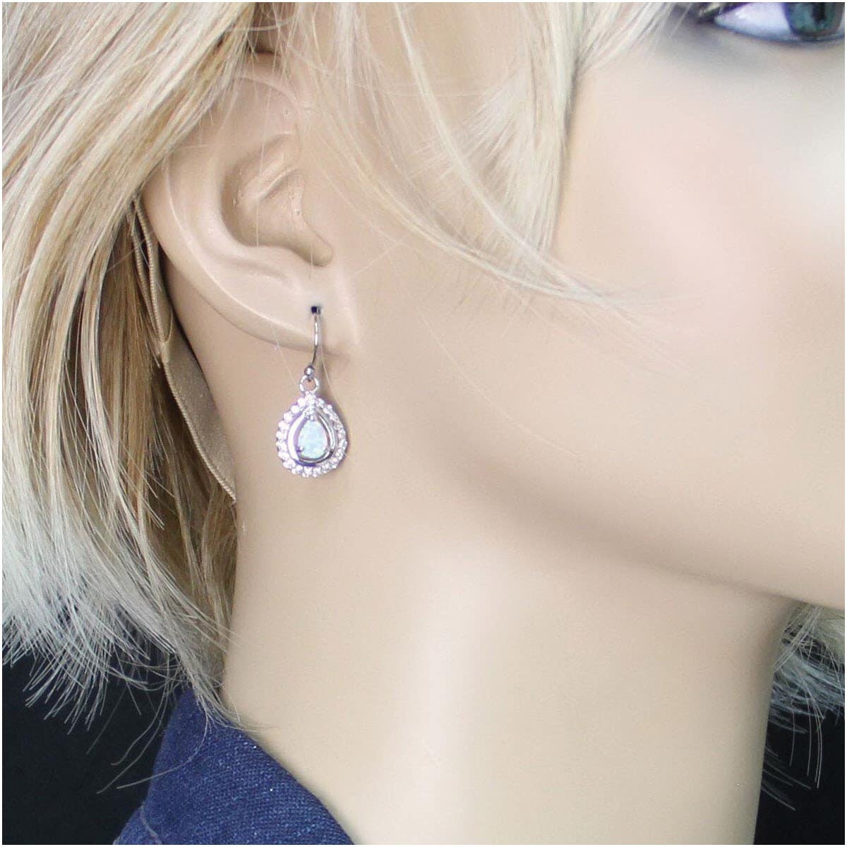 Montana Silversmiths River Lights on Ice Teardrop Earrings