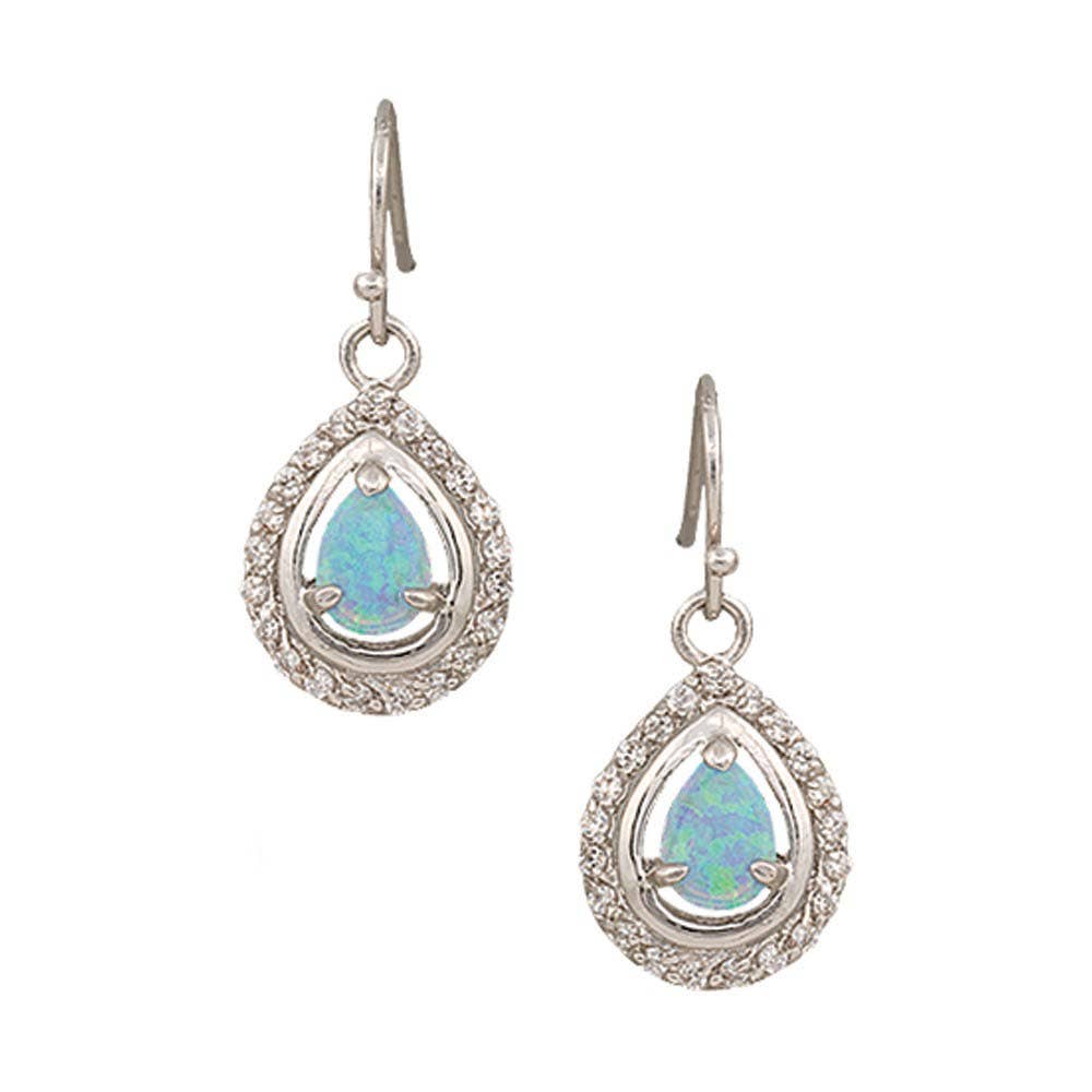 Montana Silversmiths River Lights on Ice Teardrop Earrings