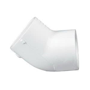 Lasco Pipe Elbow, 1 in, Slip, 90 deg Angle, PVC, White, SCH 40 Schedule, 450 psi Pressure