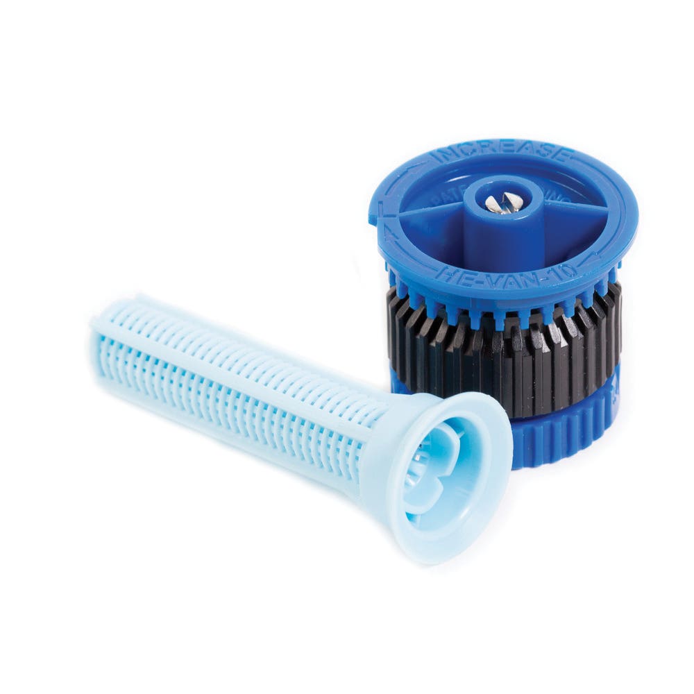 Rain Bird Spray Nozzle, 6 to 8 ft, 27 deg Nozzle Trajectory, High-Efficiency, Variable Arc Nozzle, Plastic
