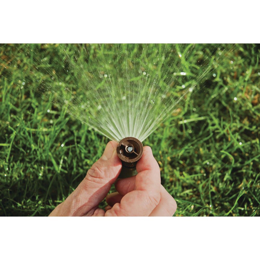 Rain Bird Spray Nozzle, 10 to 12 ft, 23 deg Nozzle Trajectory, High-Efficiency, Variable Arc Nozzle, Plastic