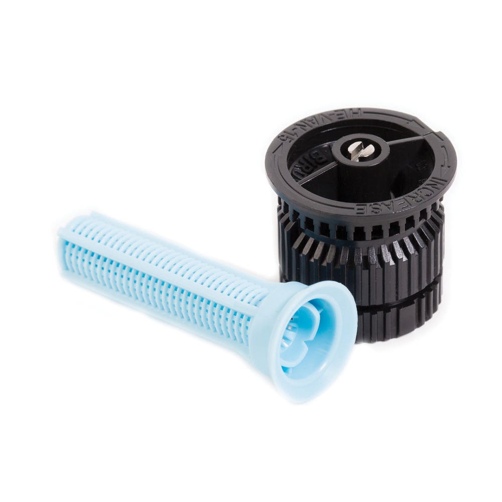 Rain Bird Spray Nozzle, 12 to 15 ft, 25 deg Nozzle Trajectory, High-Efficiency, Variable Arc Nozzle, Plastic