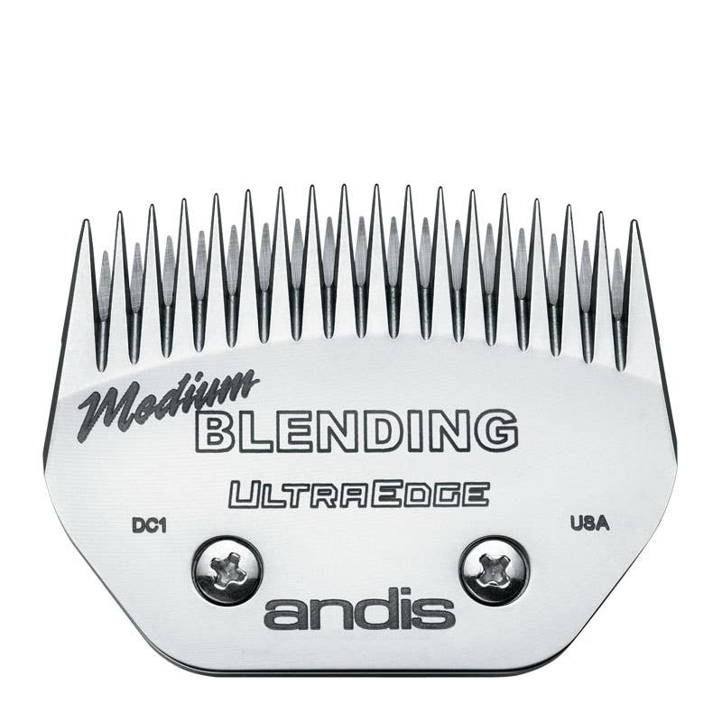 Andis UltraEdge Detachable Blade, Medium, Carbon Steel, Chrome Clamshell