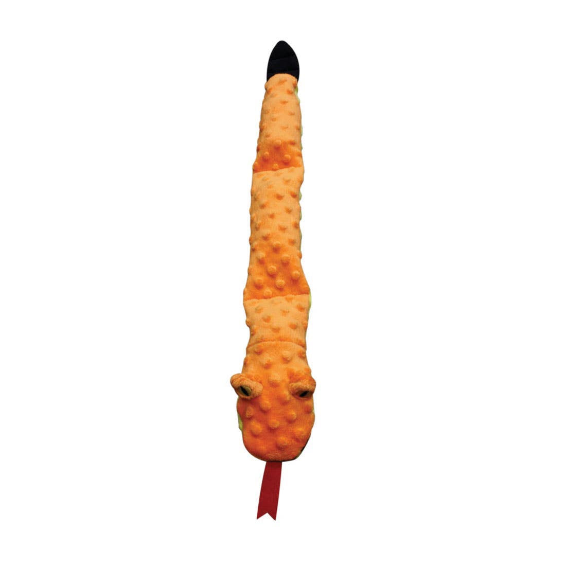 Skinneeez Extreme Dog Toy, Squeaker Toy, Snake, Orange