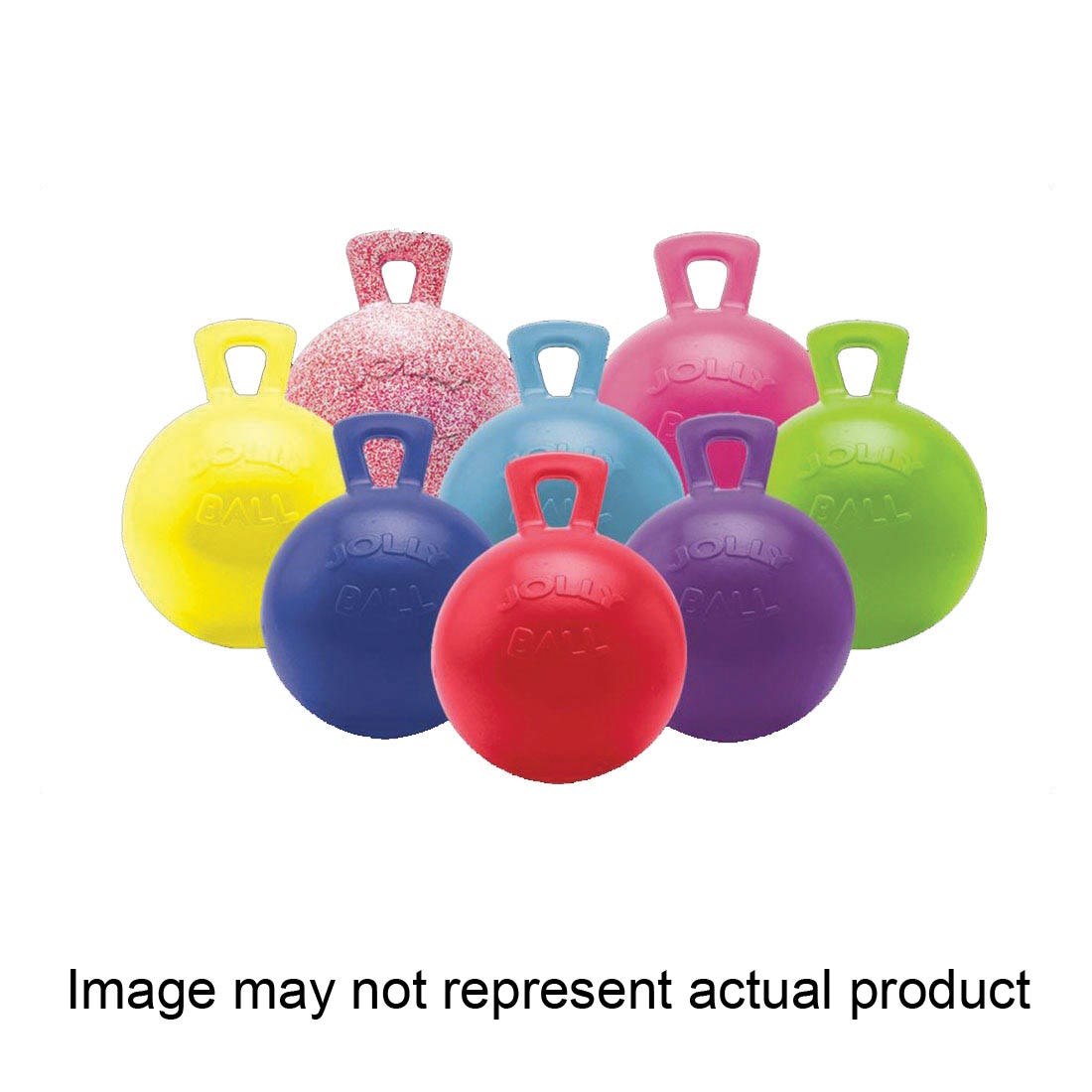Horsemen's Pride Jolly Ball Tug-N-Toss Horse Toy, Red