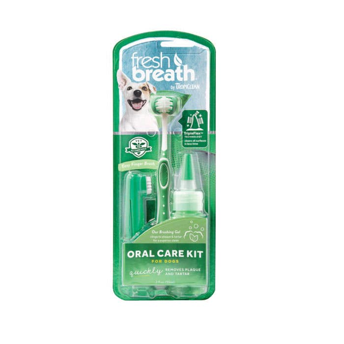 TropiClean Fresh Breath Oral Care Kit Medium Large Breed