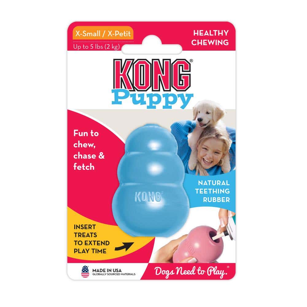Kong Dog Toy, XS, Rubber, Blue/Pink