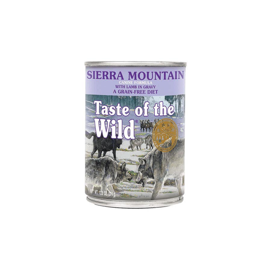 Taste of the Wild 418650 Dog Food, Sierra Mountain Canine, Lamb, Wet, 13.2 oz