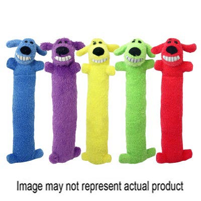 multipet Dog Toy, 6 in, Loofa Dog, Assorted