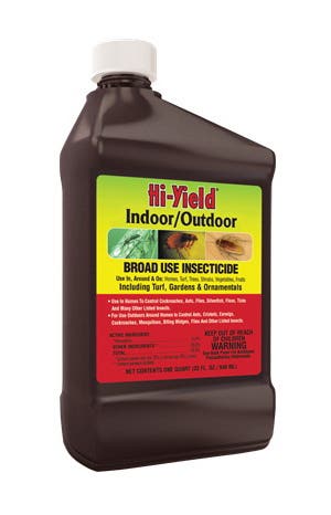 Hi-Yield 32010 Insecticide, Liquid, Pour Application, Indoor, Outdoor, 32 oz