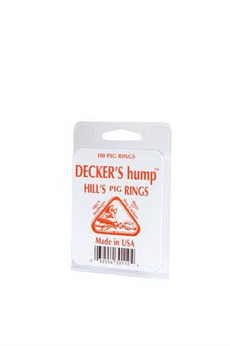 Decker 1 TV1 Hill's Hump Pig Ring, #1 Ring, 12.5 ga Wire, Stainless Steel, Copper