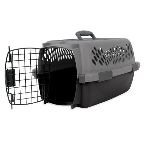 Aspenpet 21083 Fashion Pet Porter, 12 in W, 16.2 in D, 9 in H, 19 in, Plastic, Gray