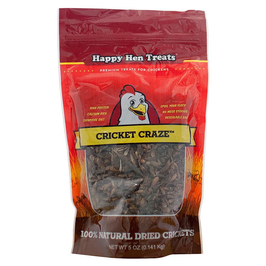 Happy Hen Treats Cricket Craze Poultry Treat, 5 oz Bag