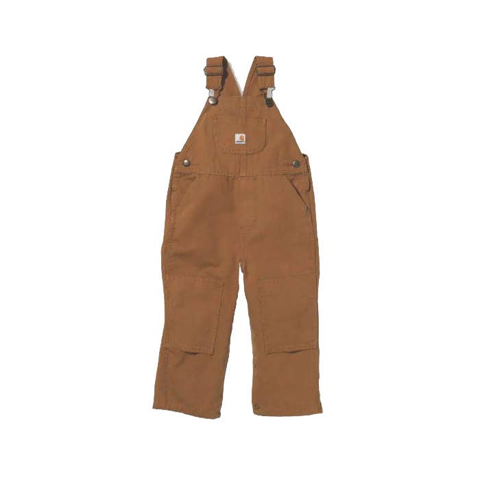 Carhartt CM8609-D154TA Bib Overall, 4T, Carhartt Brown, Boy's, Cotton Canvas, Loose Fit