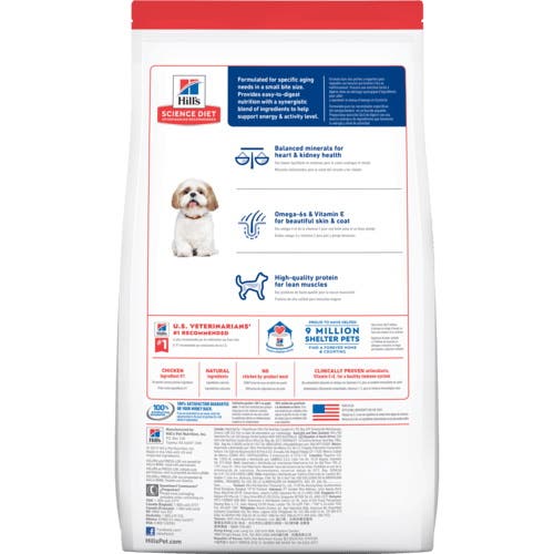 Science Diet 77108159 Dog Food, Barley, Chicken, Rice, Adult, S, Dry, 5 lb Bag