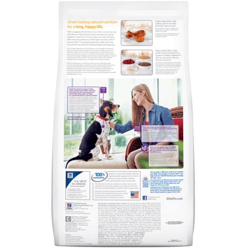 Science Diet 77108181 Dog Food, Adult, 17.5 lb Bag