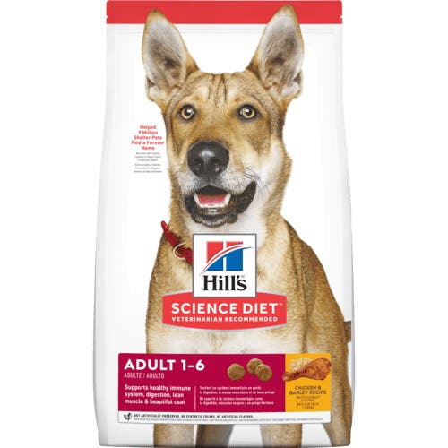 Science Diet Dog Food, Adult Breed, Dry, 35 lb Bag - 1096