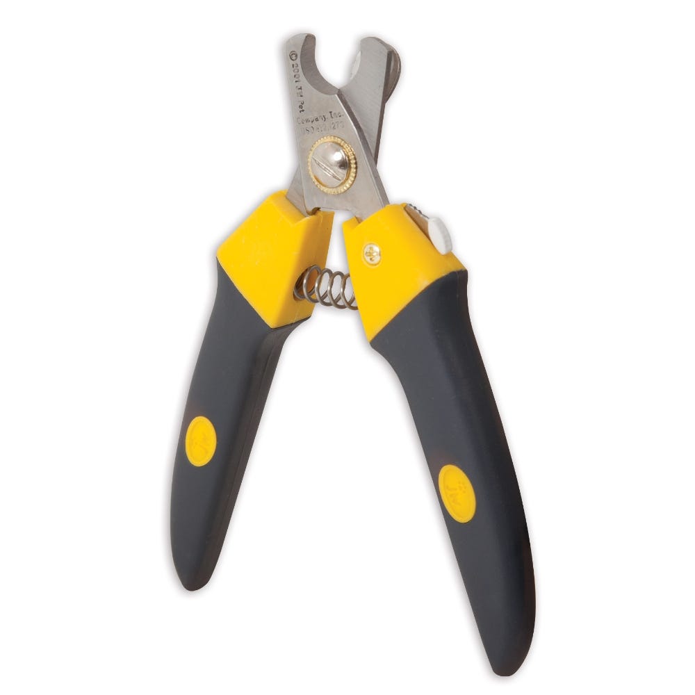 JW Deluxe Nail Clipper, Gray/Yellow