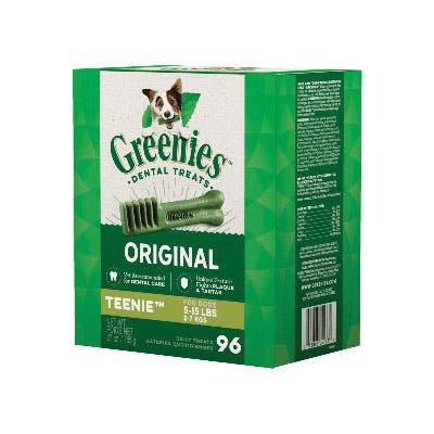 Greenies Original TEENIE 428634 Dog Dental Treat, 27 oz Bag
